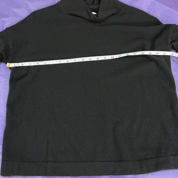 JJill 100% Cashmere Draped-Neck Sweater. Soft! Plush! Black. LP & XLP. EUC. - Picture 7 of 10